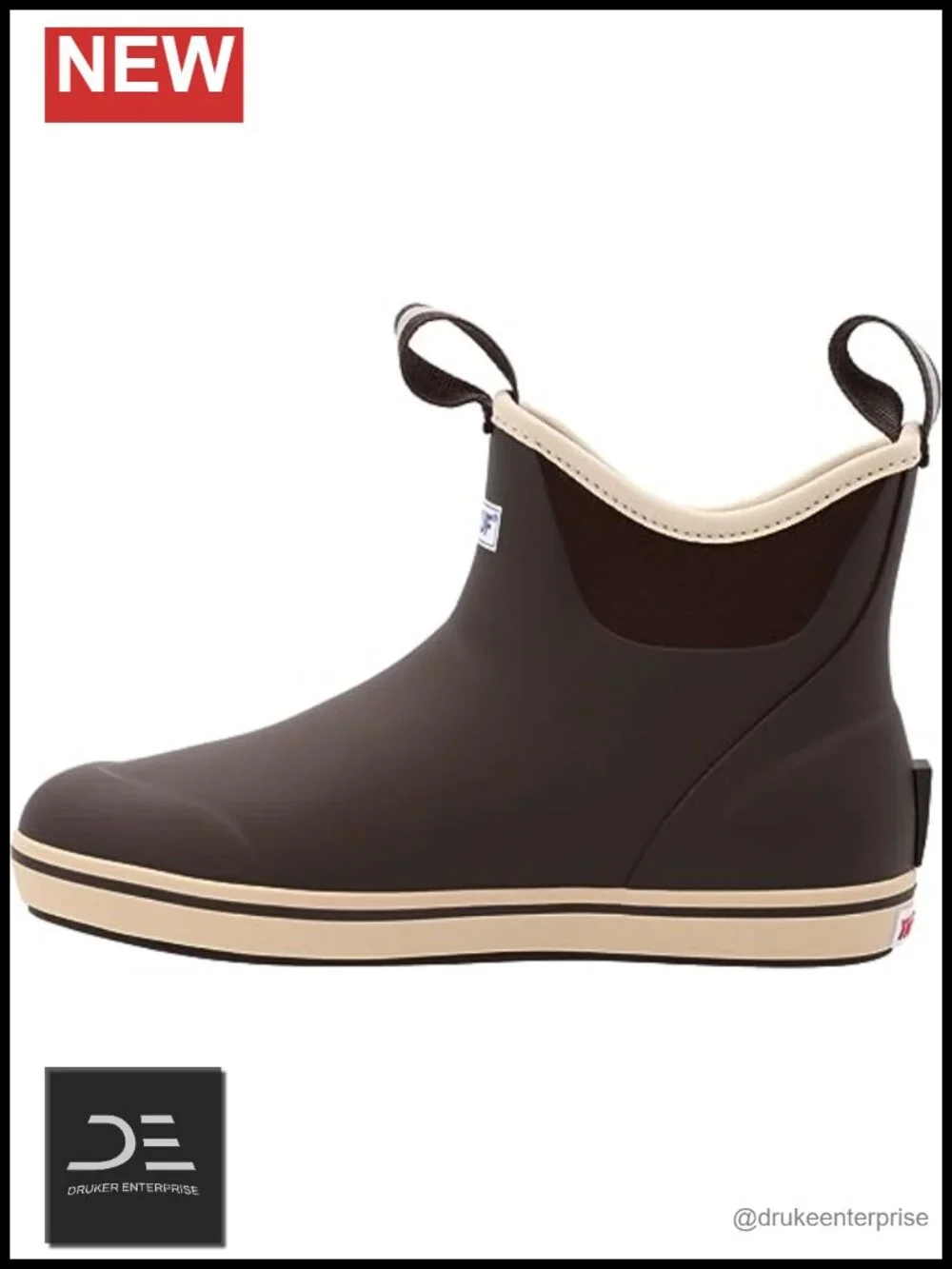 Women's Waterproof Slip-Resistant Ankle Deck Boots, Pull-On, Neoprene,